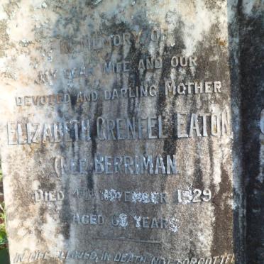 EATON Ethel Grenfel nee BERRIMAN -1929