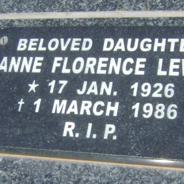LEWIS Anne Florence 1926-1986