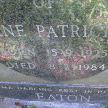 EATON Jane Patricia 1925-1984 