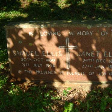 ELLIS Samuel 1860-1958 &amp; Janet 1862-1953