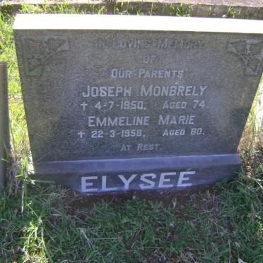 ELYSEE Joseph Monbrely -1950 &amp; Emmeline Marie -1958
