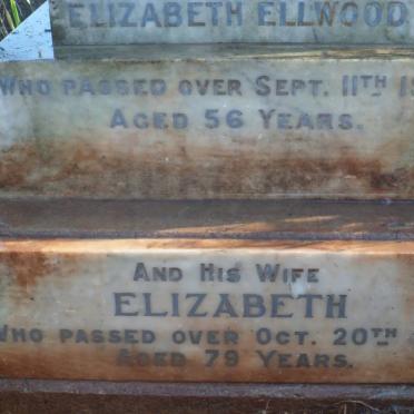 ELLWOOD Walter -1925 &amp; Elizabeth -1954