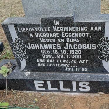 ELLIS Johannes Jacobus 1920-1991