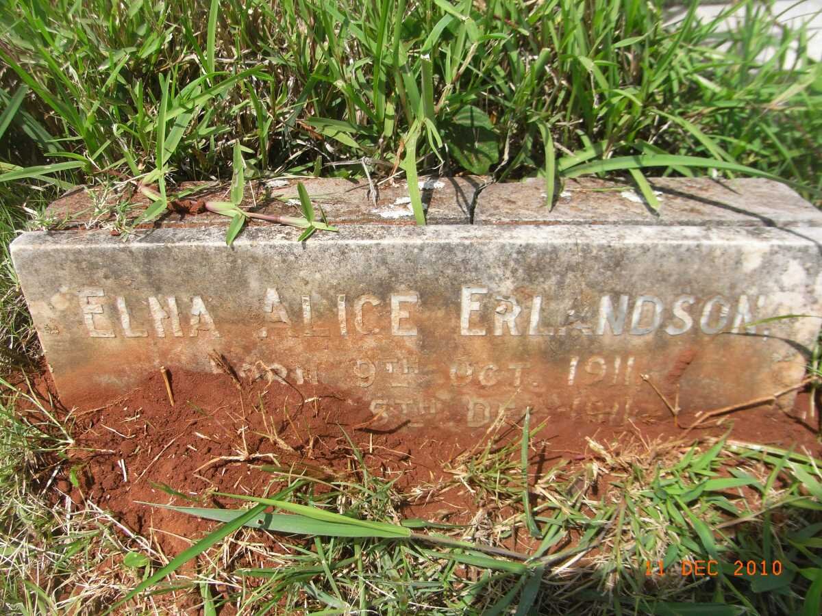 ERLANDSON Elna Alice 1911-1911