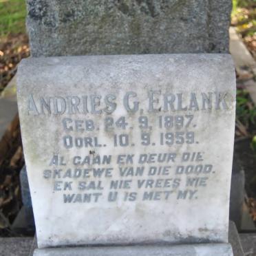 ERLANK Andries G. 1897-1959