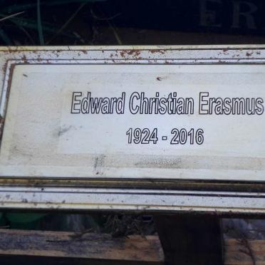 ERASMUS Edward Christian 1924-2016