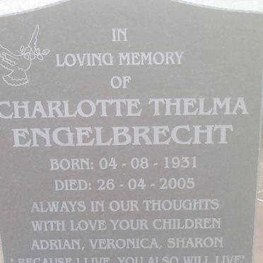 ENGELBRECHT Charlotte Thelma 1931-2005