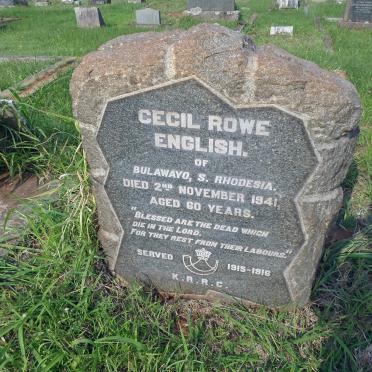 ENGLISH Cecil Rowe -1941