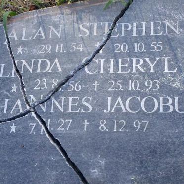 ENGELBRECHT Alan Stephen 1954-1955 :: ENGELBRECHT Linda Cheryl 1956-1993 :: ENGELBRECHT Johannes Jacobus 1927-1997