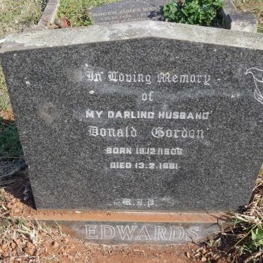 EDWARDS Donald Gordon 1906-1981