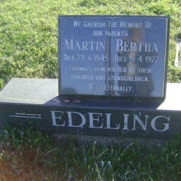 EDELING Martin -1945 &amp; Bertha -1977