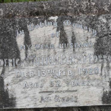 EDBROOKE Frederick William Blight -1920