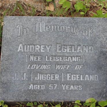 EGELAND Audrey nee LEISEGANG 