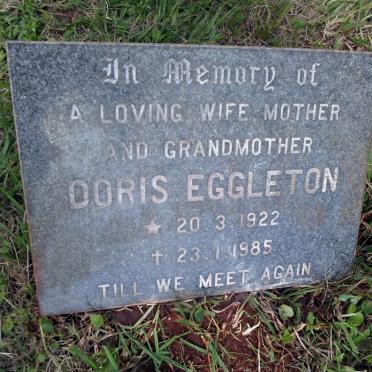 EGGLETON Doris 1922-1985