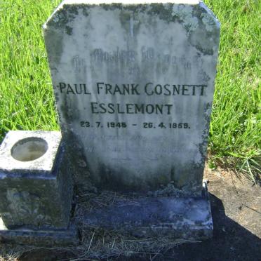 ESSLEMONT Paul Frank Gosnett 1946-1959