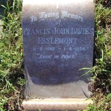 ESSLEMONT Francis John Davies 1902-1959