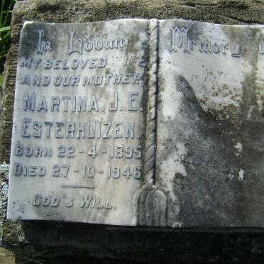 ESTERHUIZEN Martina J.E. 1895-1946