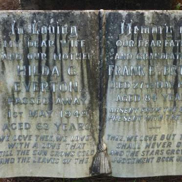 EVERTON Frank -1968 &amp; Hilda G. -1949