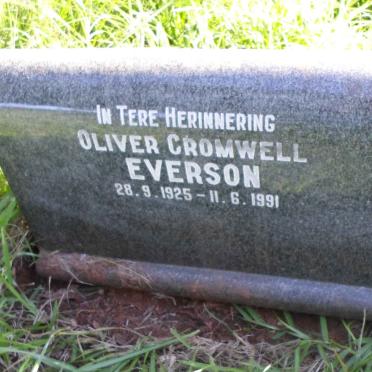 EVERSON Oliver Cromwell 1925-1991