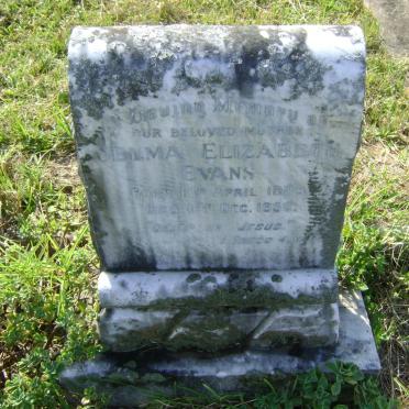 EVANS Selma Elizabeth 1885-1958