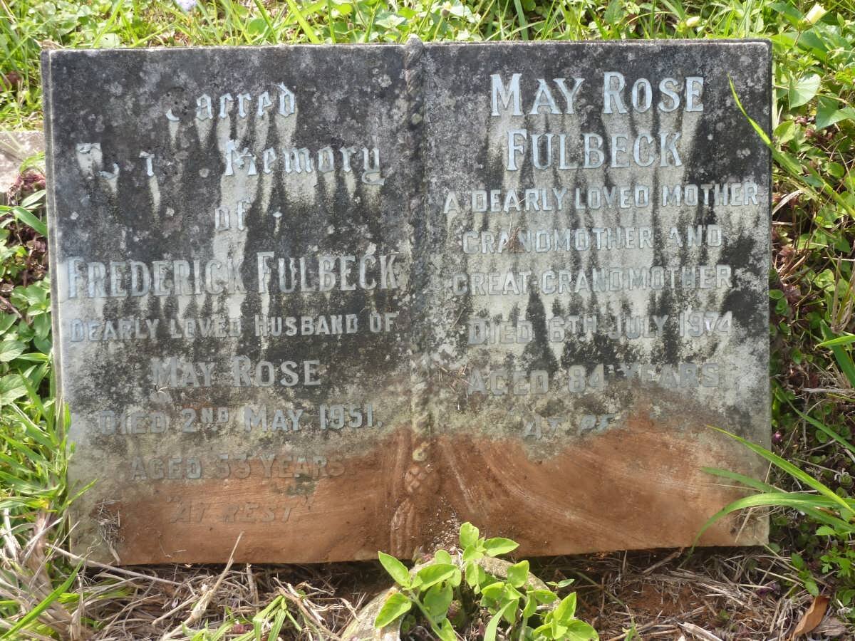 FULBECK Frederick -1951 &amp; May Rose -1974