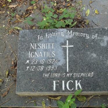 FICK Nesbitt Ignatius 1924-1993