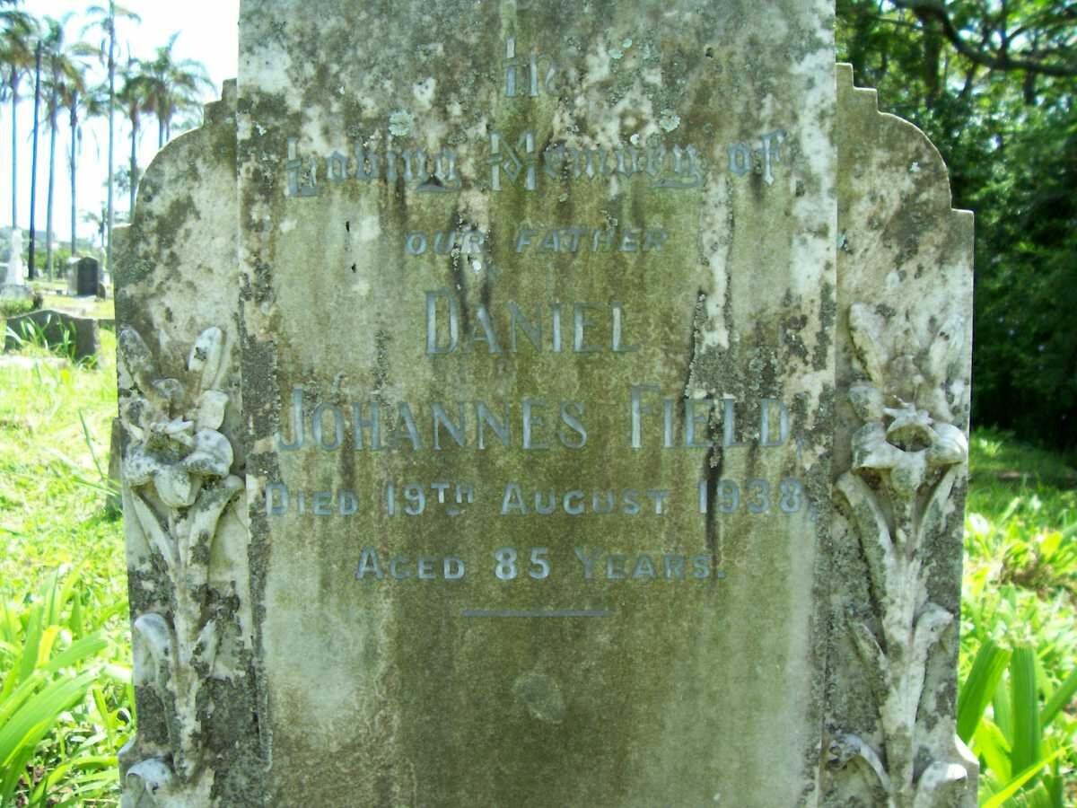 FIELD Daniel Johannes -1938