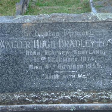 FOSTER Walter Hugh Bradley 1874-1955