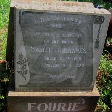 FOURIE Sarel Johannes 1931-1972