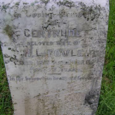 FOWLER Gertrude -1926