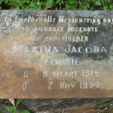 FOURIE Martha Jacoba 1915-1959