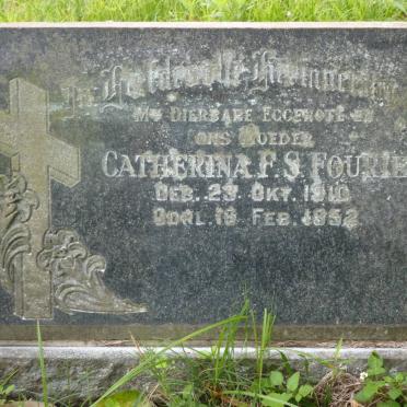 FOURIE Catherina F.S. 1910-1952