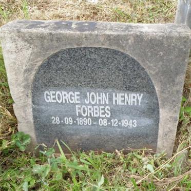 FORBES George John Henry 1890-1943