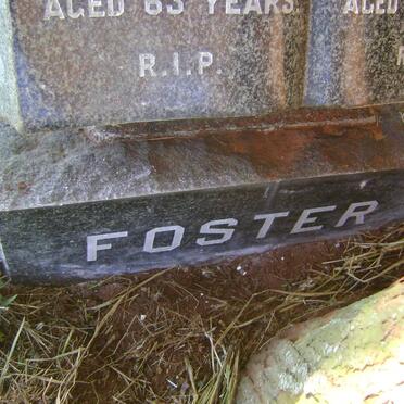 FOSTER John -1952 &amp; Louisa Annie -1974