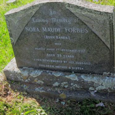 FORBES Nora Maude nee BAKER -1957
