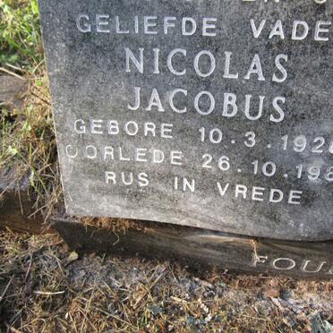FOURIE Nicolas Jacobus 1920-1981