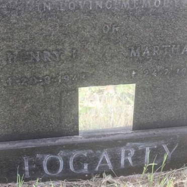 FOGARTY Henry J. -1948 &amp; Martha S. -1953 :: FOGARTY Charles James 1913-1996