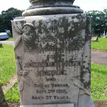 ARMSTRONG James Alexander Hadden -1918