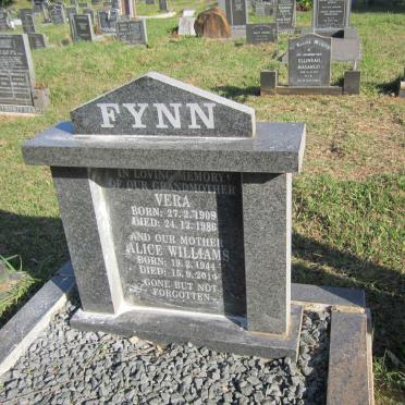FYNN Vera 1909-1986 :: FYNN Alice Williams 1944-2014