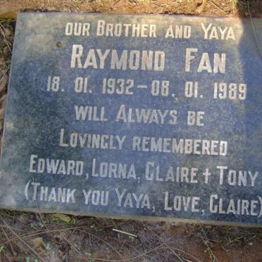 FAN Raymond 1932-1989