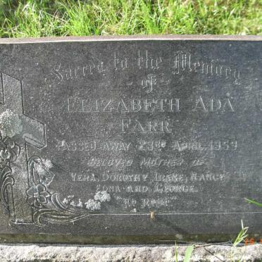 FARR Elizabeth Ada -1959