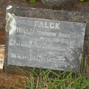 FALCK Vincent -1955 :: FALK Cynthia N. de R.  -1967