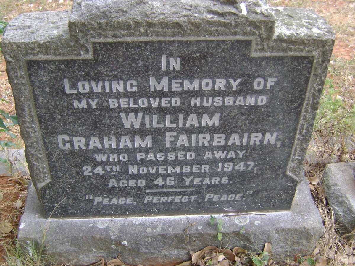 FAIRBAIRN William Graham -1947