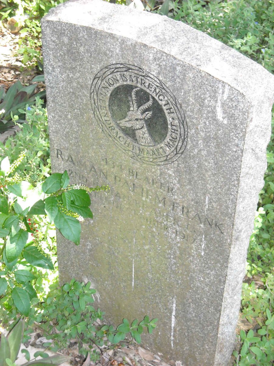 FRANK Raman Pamem -1917