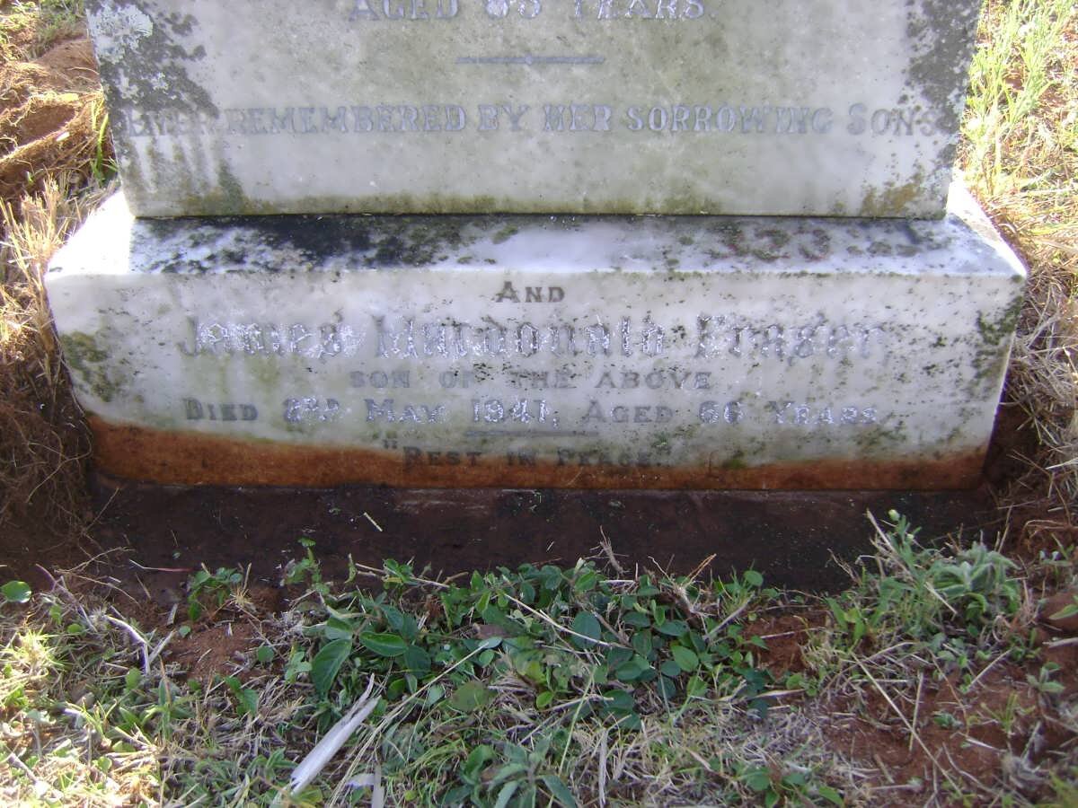 FRASER Annie Macdonald -1937 :: FRASER David Macdonald -1923 :: FRASER James Macdonald -1941