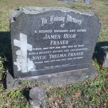 FRASER James Hugh -1962 &amp; Joyce Thelma -1971