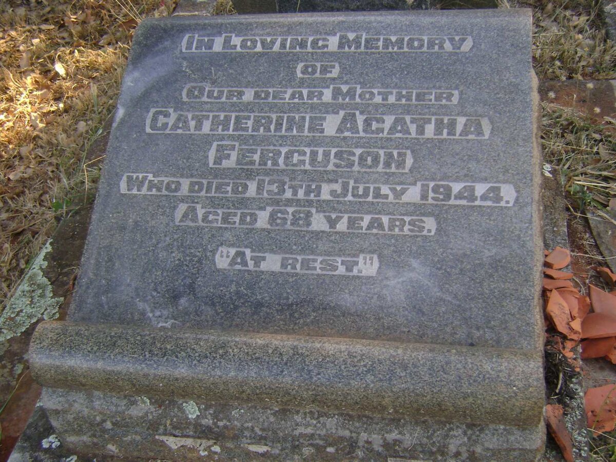 FERGUSON Catherine Agatha -1944