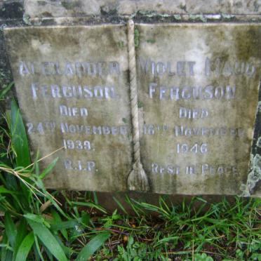 FERGUSON Alexander -1939 &amp; Violet Maud -1946