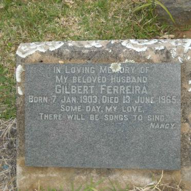 FERREIRA Gilbert 1903-1965