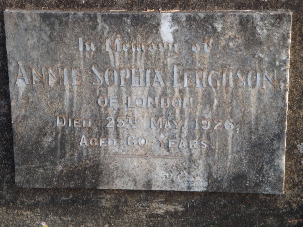 FERGUSON Annie Sophia -1926